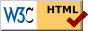 logo d'un code HTML validé